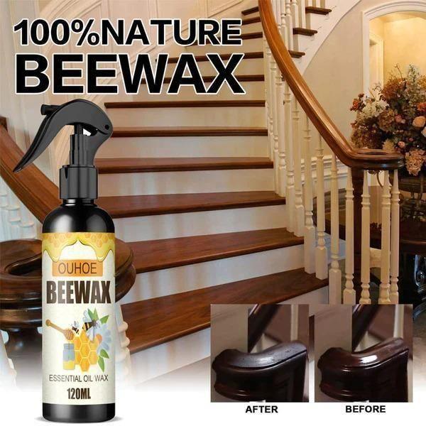 120 ml Natural BeeWax Spray Brown Wooden Furniture Cleaner (Brown)