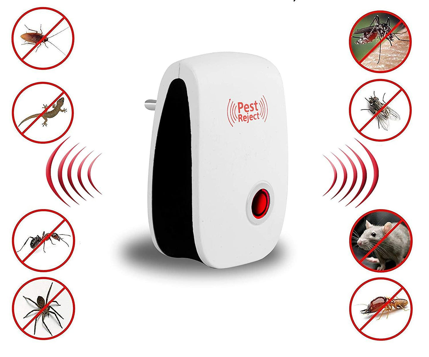 Ultrasonic Pest Repeller Machine for Mosquito Rats Cockroach Electric Repellent